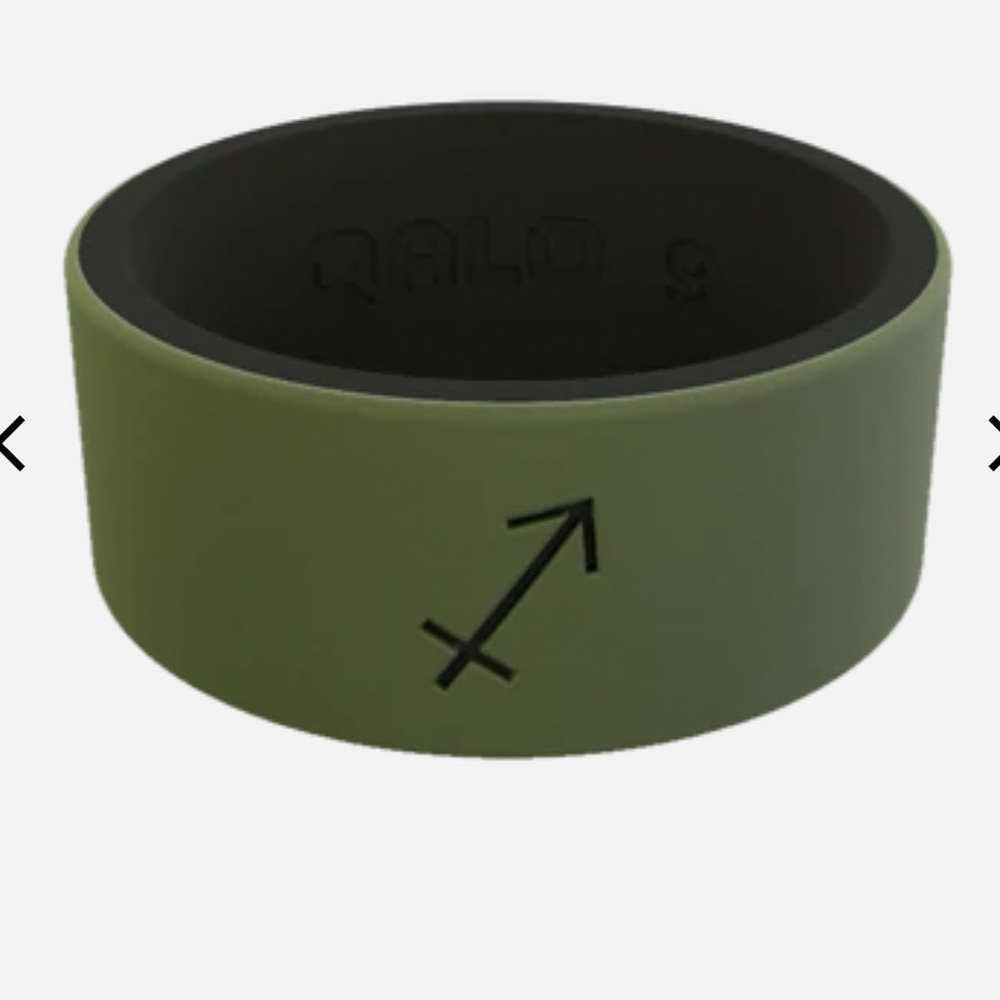 Qalo STRATA SIGN: SAGITTARIUS SILICONE‎ RING size 8 NWT Women’s or MEN'S